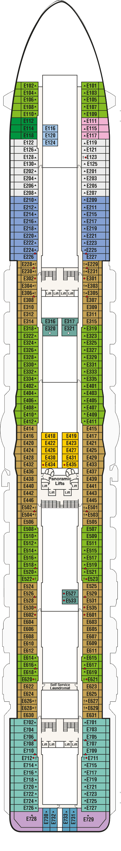 Majestic Princess - Princess Cruises - Deck 8 (Emerald)