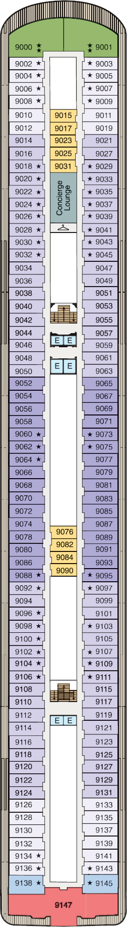 MS Marina - Oceania Cruises - Deck 9 (Deck 9)
