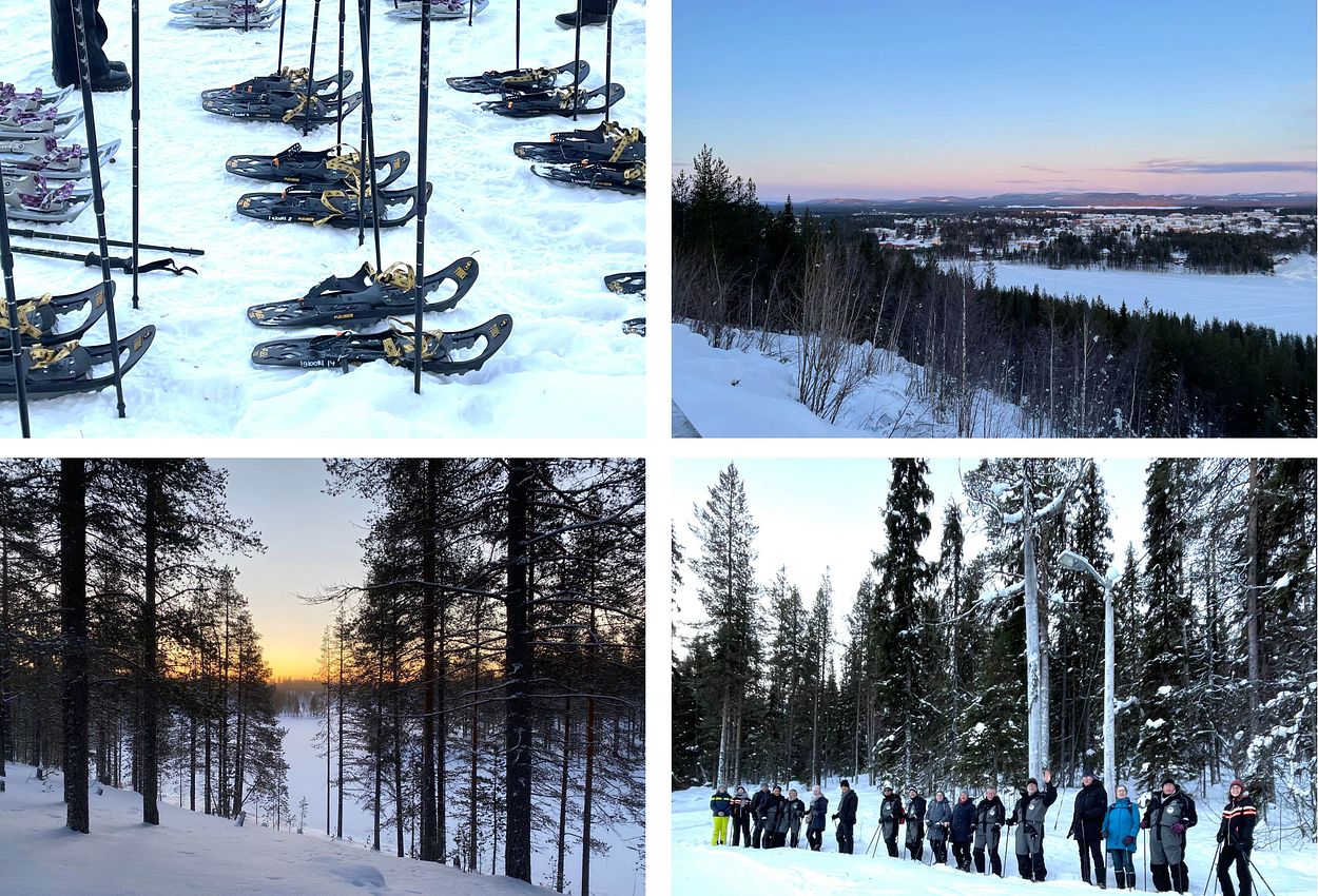 Collage Schneeschuhwanderung