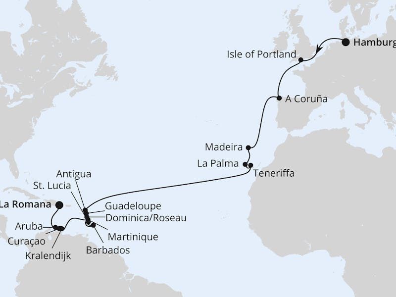 Von Hamburg in die Dominikanische Republik