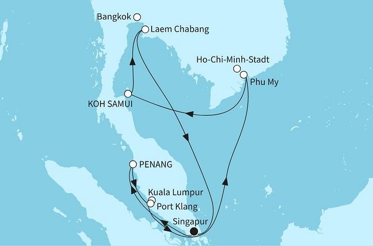 Impression zu Festtagsreisen 2026/27 - Mein Schiff 6 - Südostasien