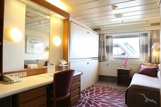 MS Artania - Phoenix Seereisen - 2-Bett zur Alleinb. außen diverse Decks (Sichtbehinderung) (H1)