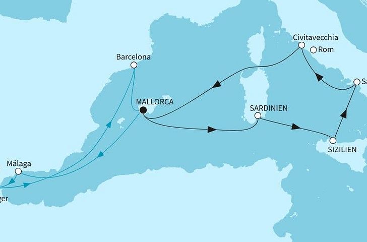 Impression zu Winter 2027/28 - Mein Schiff 7 - Spaniens Süden und Italiens Perlen