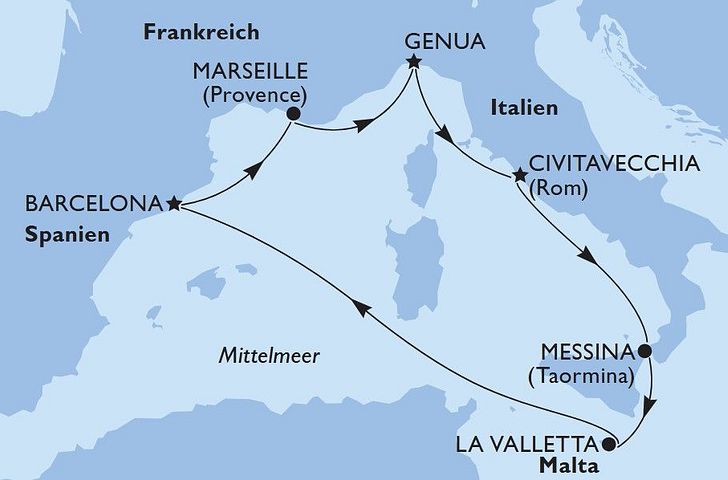 Impression zu MSC Catch of the Week - MSC World Europa - Mittelmeerzauber ab Barcelona