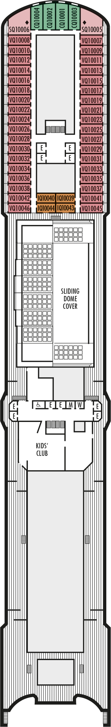 MS Nieuw Amsterdam - Holland America Line - Deck 10 (Panorama)