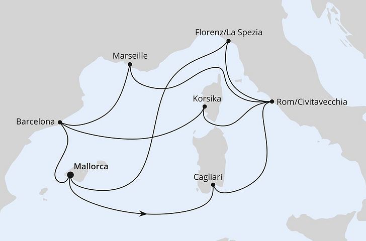Impressionn zu Sommerferien 2026 - AIDAcosma - Große Mittelmeer-Reise