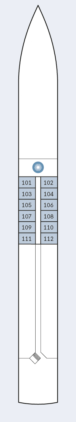 MS Swiss Gloria - GTA TOURISTIK - Deck 1 (Hauptdeck)