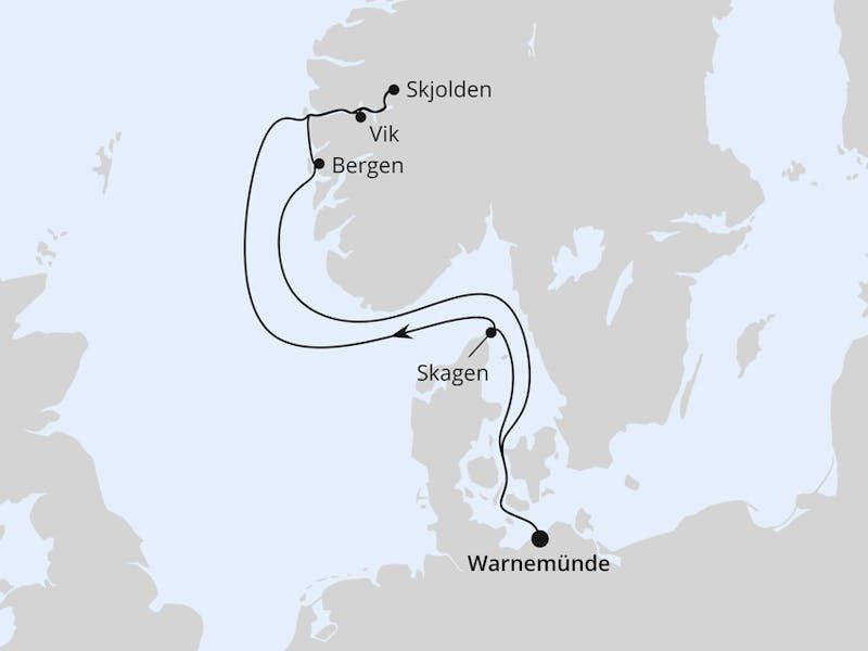 Norwegens Fjorde ab Warnemünde