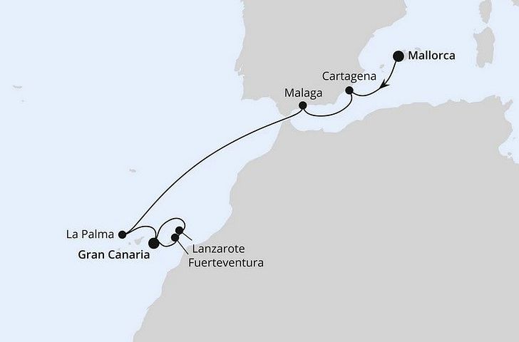 Impression zu AIDA im Advent - AIDAcosma - Andalusien & Kanaren