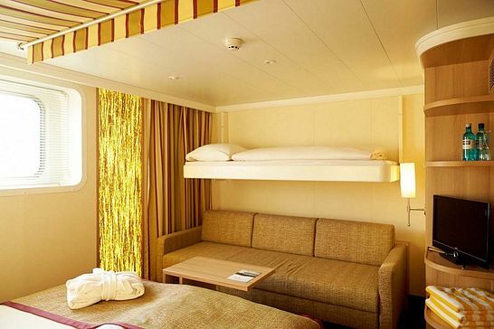 A-ROSA FLORA - A-ROSA - 2-Bett-Außenkabine mit 2 Zusatzbetten, Kategorie G (G)