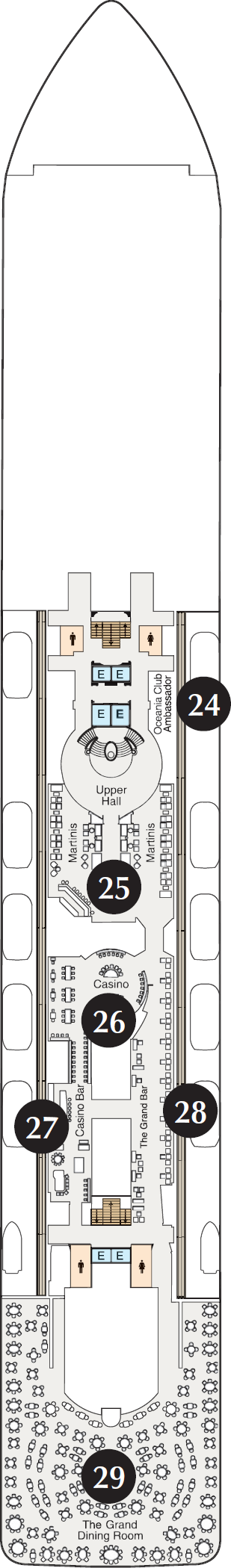 MS Riviera - Oceania Cruises - Deck 6 (Deck 6)
