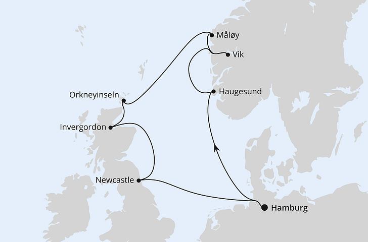 Impressionn zu AIDA Angebot der Woche - AIDAsol - Großbritannien & Norwegen