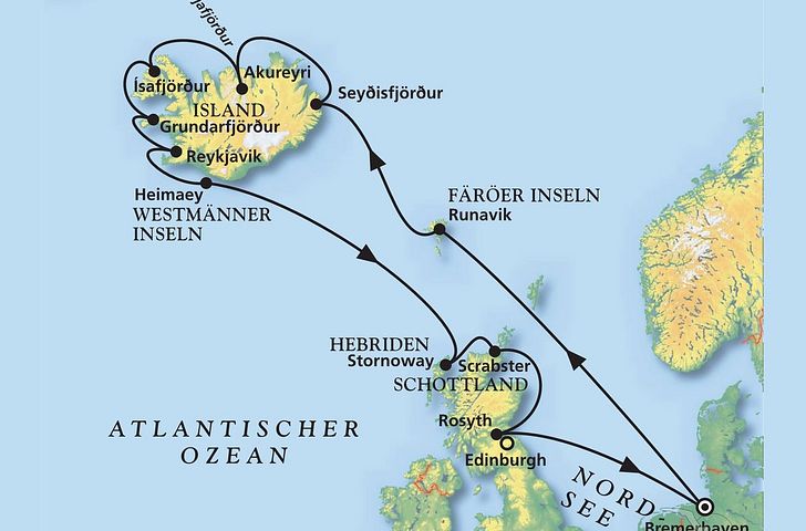 Impressionn zu Phoenix Seereisen - MS Amadea - Rund um Island mit Verlängerung in Schottland
