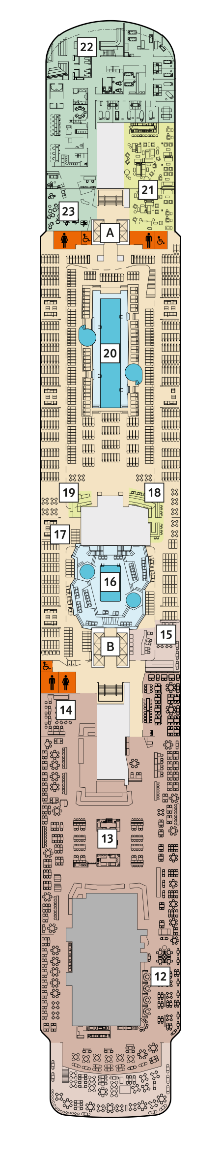 Mein Schiff 1 - TUI Cruises - Deck 12 (Aqua)