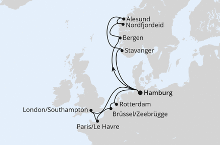 Impression zu AIDA Frühbucher Special - AIDAperla - Metropolen & Norwegen ab Hamburg