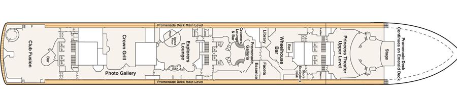 Emerald Princess - Princess Cruises - DECK 7 - PROMENADE