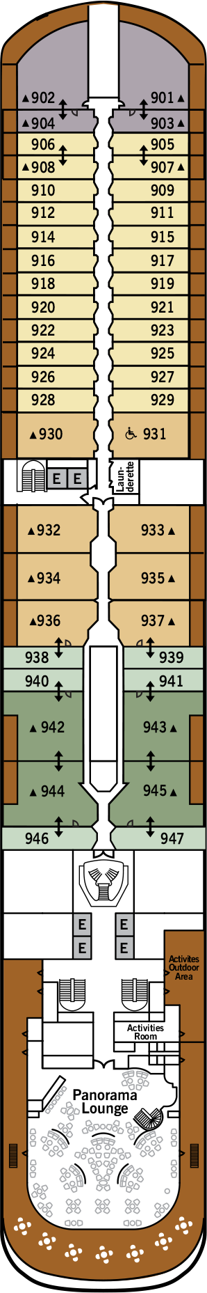 Silver Muse - Silversea - Deck 9 (Deck 9)