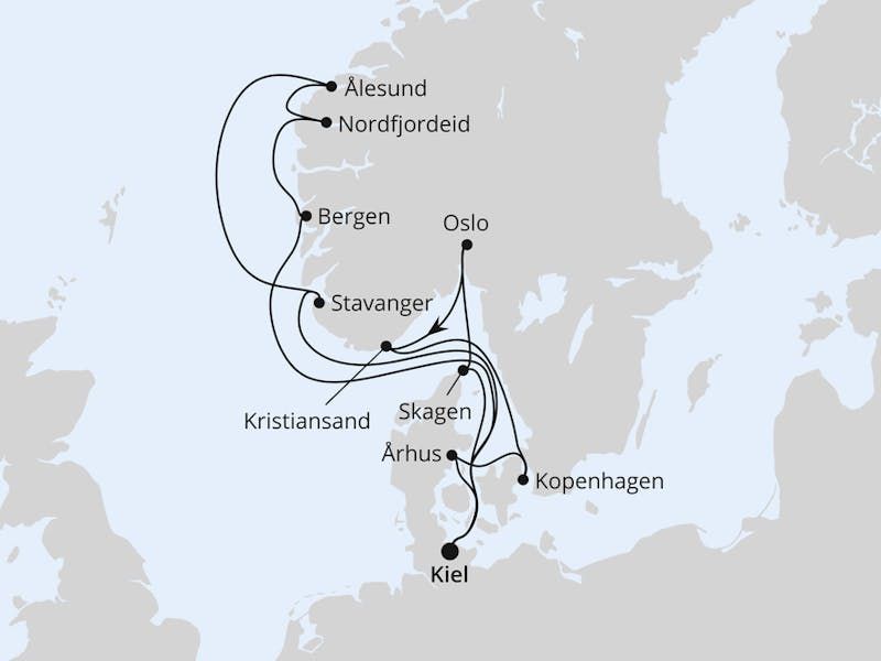  Große Skandinavien-Reise ab Kiel