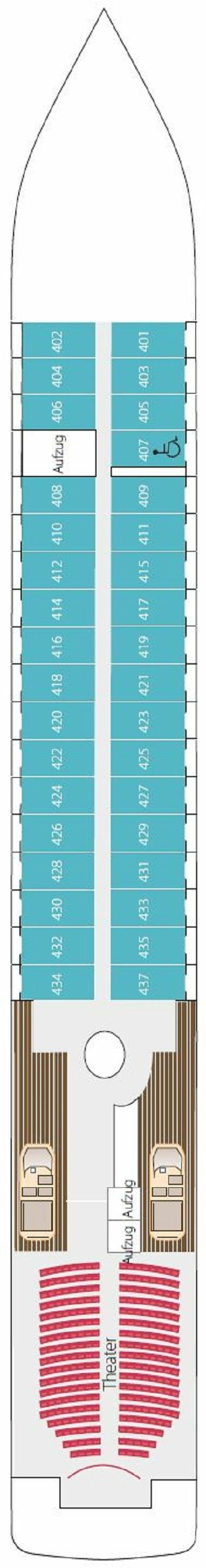 L AUSTRAL - Ponant - Deck 4 (Chandernagor)