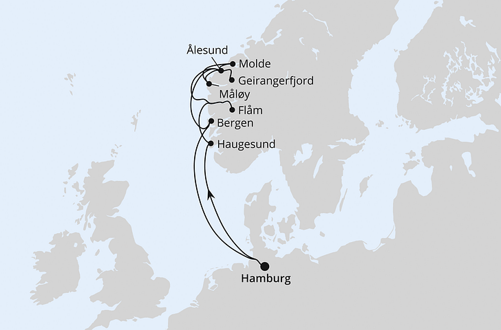 Impressionn zu AIDA Angebot der Woche - AIDAprima - Norwegens Fjorde mit Geiranger