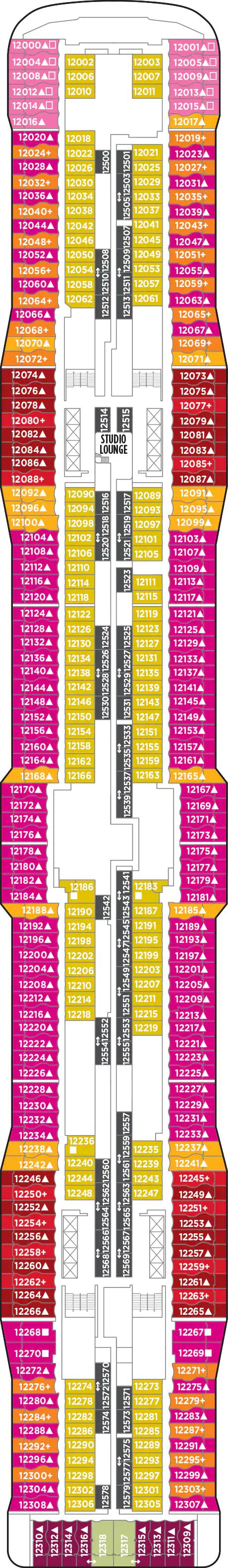Norwegian Epic - Norwegian Cruise Line - Deck 12 (Deck 12)