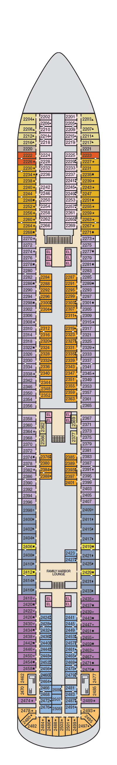 Carnival Horizon - Carnival Cruise Line - Deck 2 (Main)