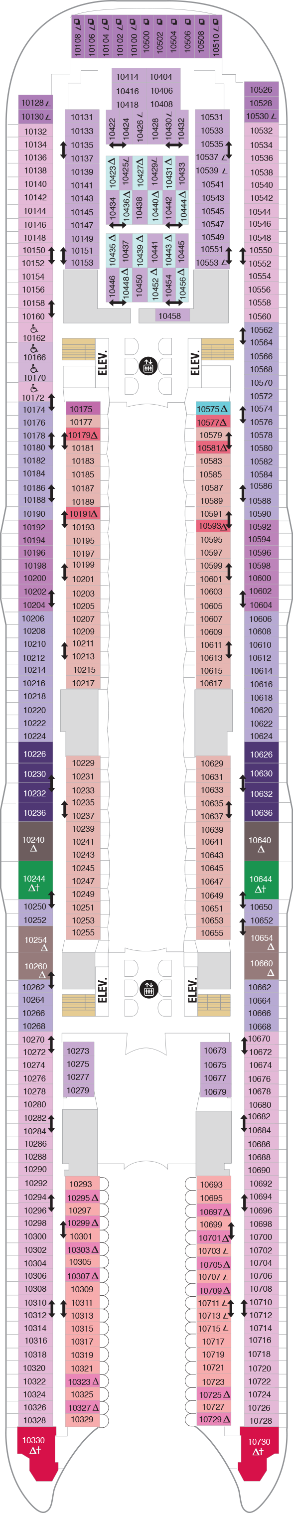 Oasis of the Seas - Royal Caribbean International - Deck 10