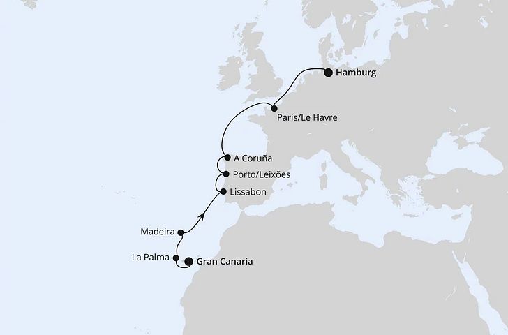 Impression zu Ostern 2026 - AIDAsol oder AIDAblu - Transreisen