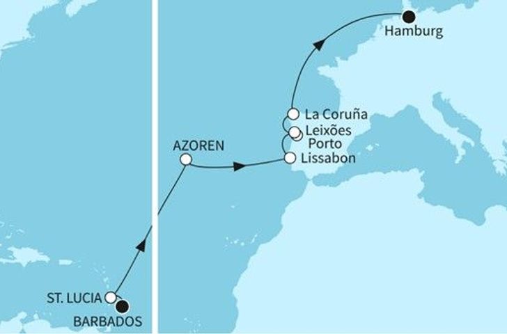 Impression zu Winter 2025/26 - Mein Schiff 2 - Von der Karibik nach Hamburg