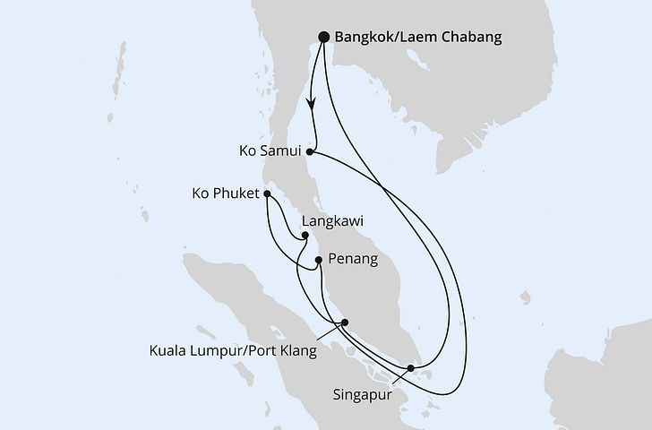 Impression zu AIDA ALL IN Weihnachten & Silvester 2026/27 - AIDAstella - Südostasien