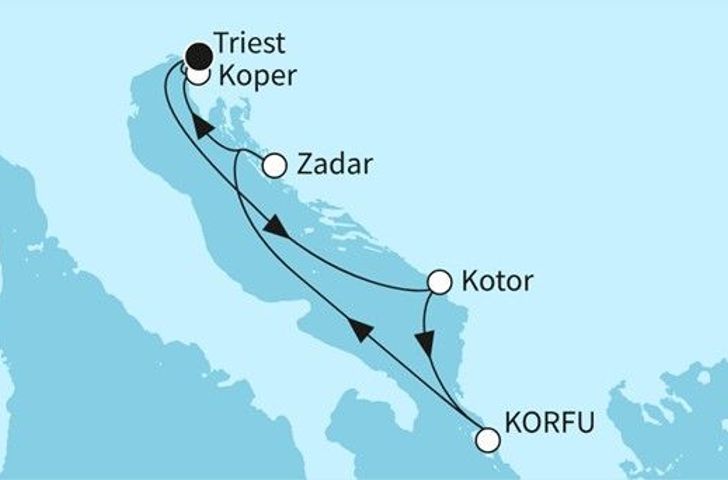 Impression zu Sommerferien 2026 - Mein Schiff 4 - Adria
