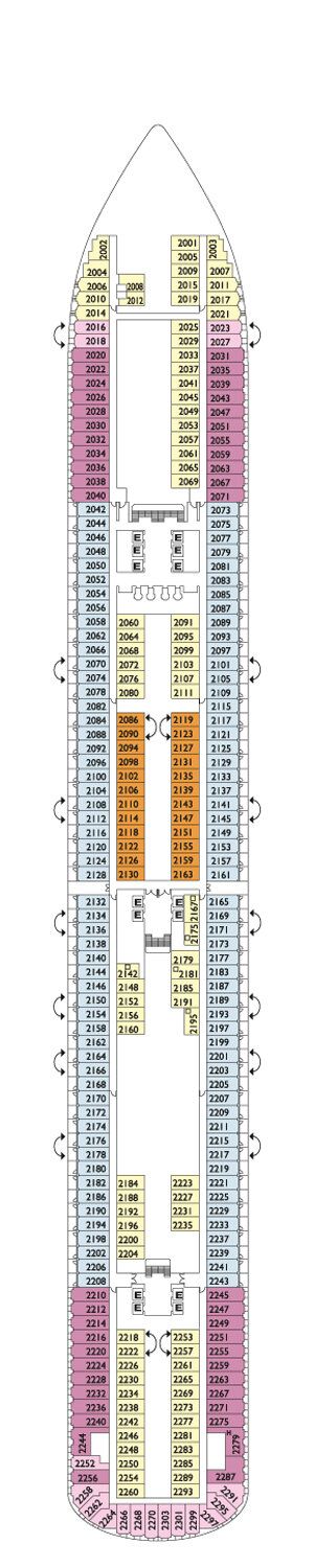 Costa Diadema - Costa Kreuzfahrten - Deck 2 (Sara)
