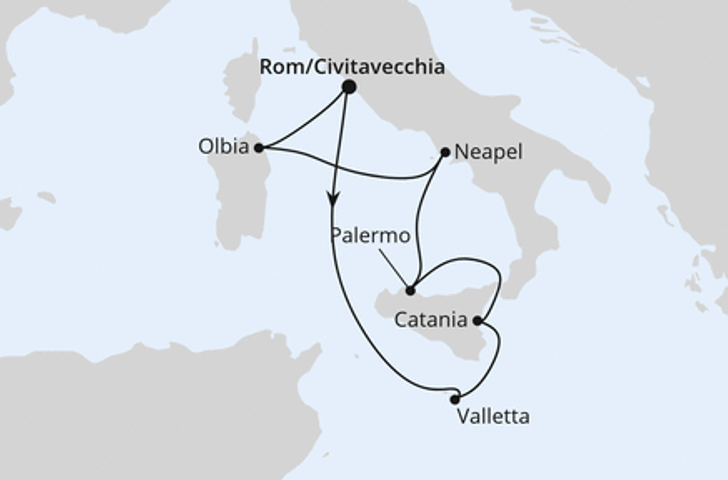 Impression zu Mittelmeer mit AIDA - AIDAblu - Italien & Malta