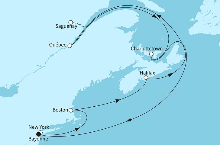 Impressionn zu Sommer 2026 - Mein Schiff 1 - Ostküste der USA und Kanada