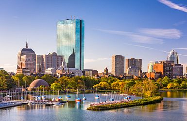Der Charles River in Boston, USA