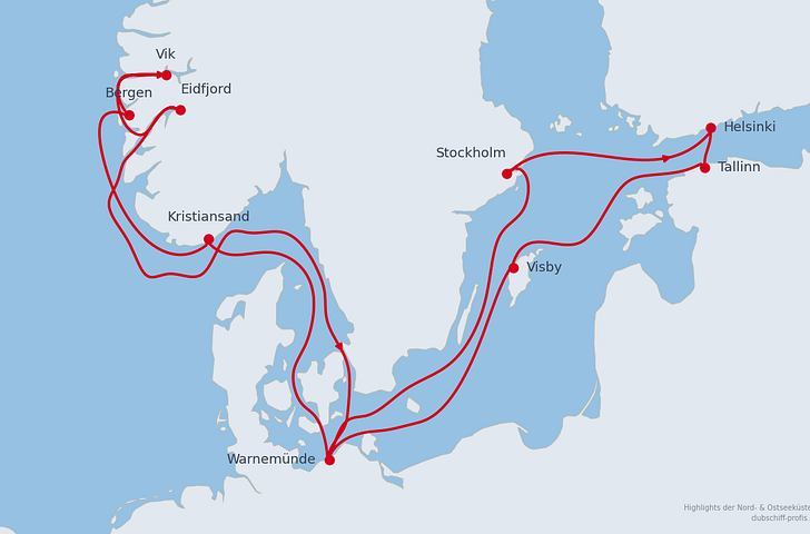 Impression zu AIDA ALL IN Sommer 2026 - AIDAluna - Highlights der Ostseeküste