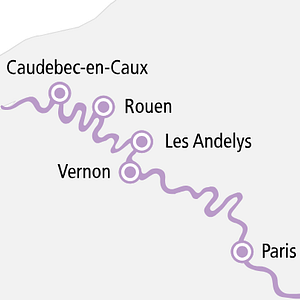 Rouen Rue de Gros Horloge Frankreich 