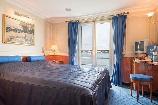 MS KATHARINA VON BORA - Nicko Cruises - 2-Bett Oberdeck mit französischem Balkon (OD)