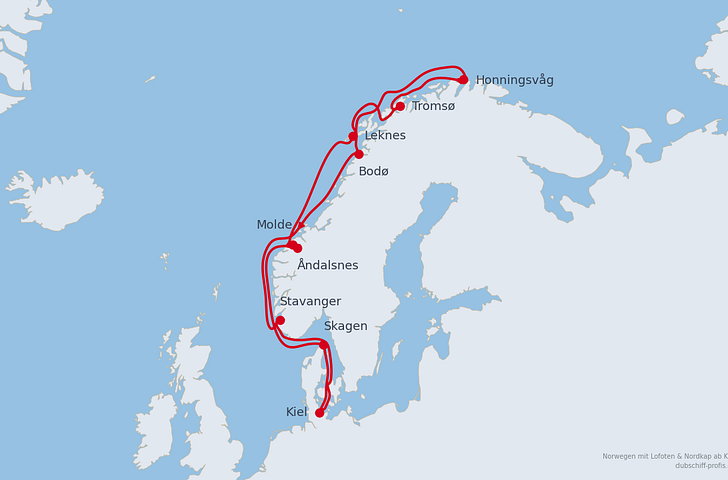 Impression zu Sommer 2026 - AIDAbella oder AIDAluna - Norwegen mit Lofoten ab Kiel