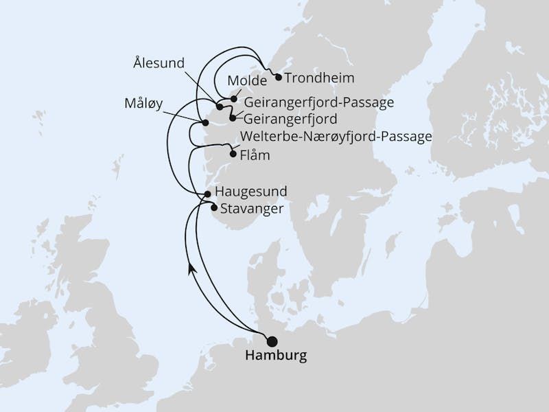 Norwegens Fjord-weltnaturerbe ab Hamburg 2