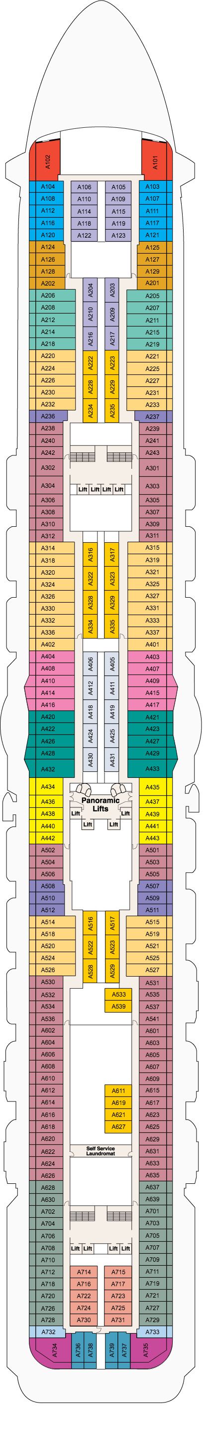 Regal Princess - Princess Cruises - Deck 12 (Aloha)