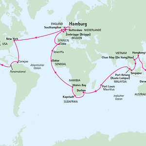 Cunard Queen Mary 2 Schiff außen