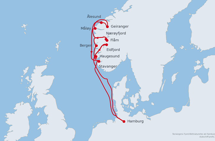 Impression zu AIDA Last Minute - AIDAprima - Norwegens Fjord-Weltnaturerbe