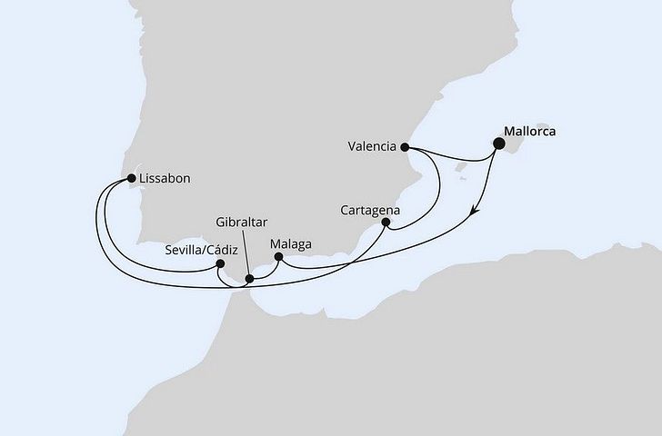 Impression zu Sommer 2027 - AIDAstella - Spanien, Portugal & Gibraltar