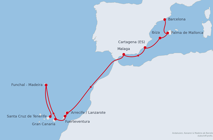 Impression zu AIDA Winter 2027/2028 - AIDAcosma - Andalusien, Kanaren & Madeira