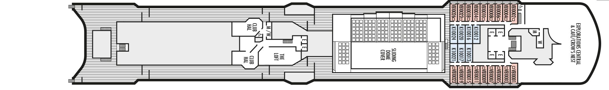 WESTERDAM - Ohne Reederei - OBSERVATION DECK | WESTERDAM