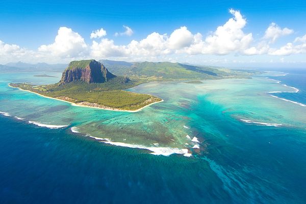 Ausblick auf die Insel Mauritius