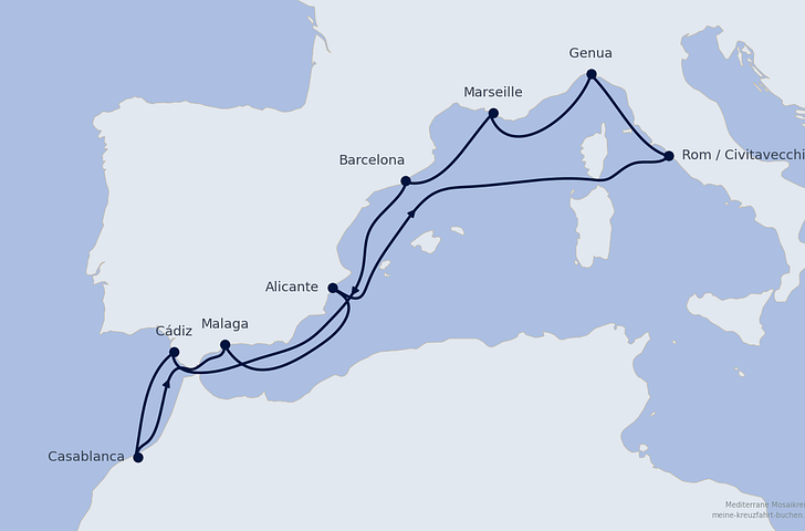 Impression zu MSC Topseller - MSC Magnifica - Mediterrane Mosaikreise