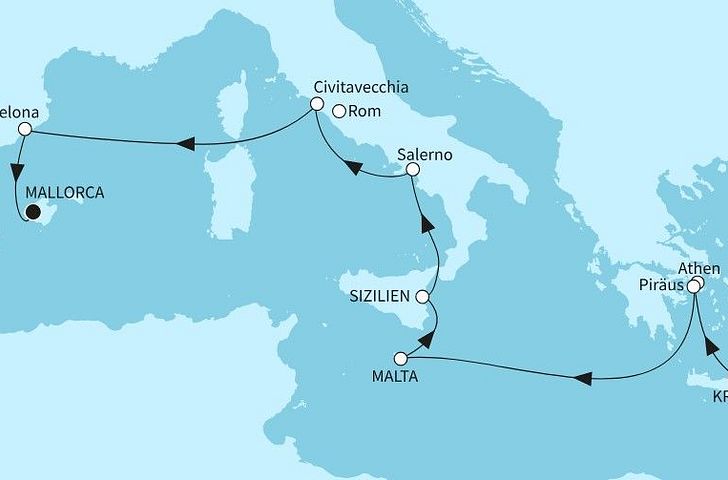 Impression zu Winter 2026/27 - Mein Schiff 5 - Mediterrane Höhepunkte und Inselschönheiten