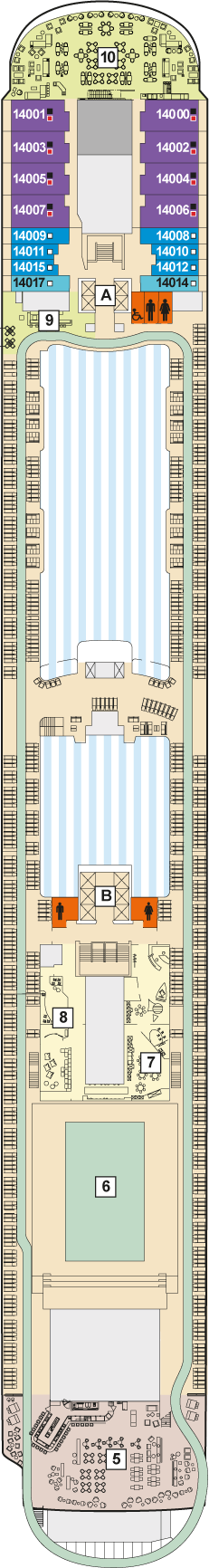 Mein Schiff 7 - TUI Cruises - Deck 14 (Horizont)